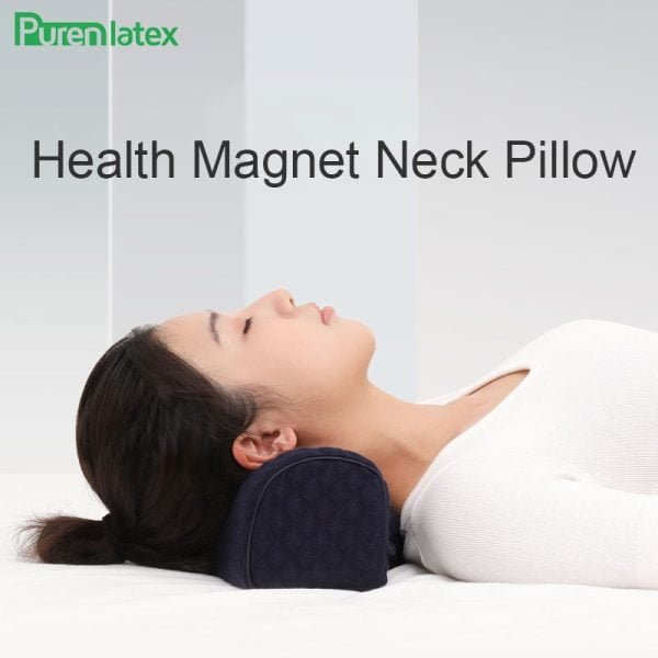 PurenLatex Magnet Therapy Pillow for Eyelash Extension Memory Foam Multi-Function Orthopedic Pillows Sleeping Bolster Cushion - Image 2