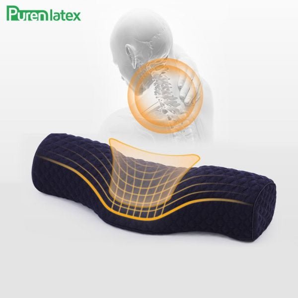 PurenLatex Magnet Therapy Pillow for Eyelash Extension Memory Foam Multi-Function Orthopedic Pillows Sleeping Bolster Cushion - Image 7