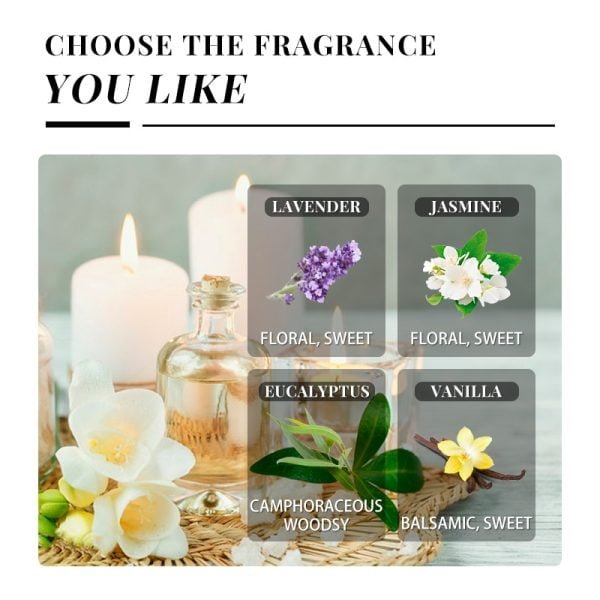 Eucalyptus Tea Tree  Essential Oils 10ML with Dropper Diffuser Aroma Oil Lavender Jasmine Sandalwood Bergamot Rose Vanilla Oil - Image 3