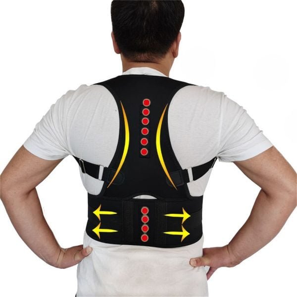 Women Men Corrector Postura Back-Support Bandage Shoulder Corset Back Support Posture Correction Belt - Image 3