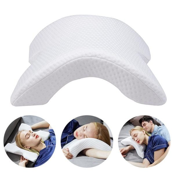 Curved Cervical Pillow for Couples Memory Foam Pillow Sleeping Neck Support Cusion Hollow Design Orthopedic Body Pillow Hand - Image 8