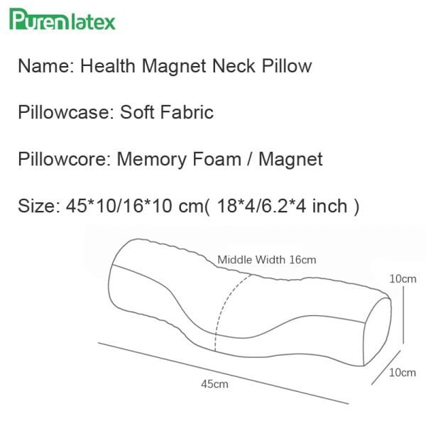 PurenLatex Magnet Therapy Pillow for Eyelash Extension Memory Foam Multi-Function Orthopedic Pillows Sleeping Bolster Cushion - Image 9