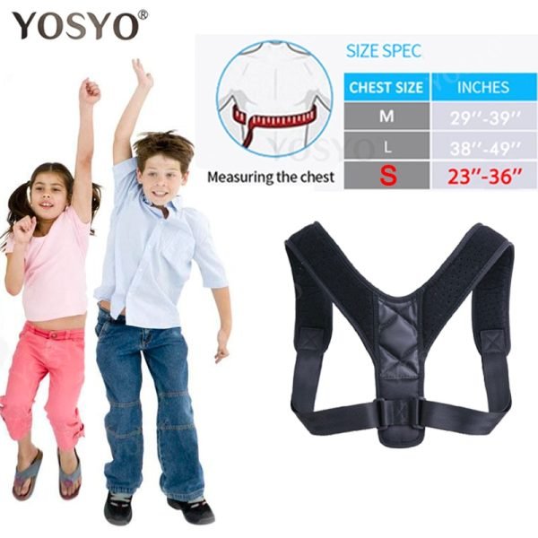 YOSYO Brace Support Belt Adjustable Back Posture Corrector Clavicle Spine Back Shoulder Lumbar Posture Correction - Image 2