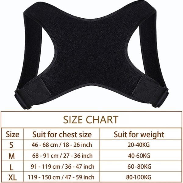 Getinfit One Posture Corrector Spine Back Shoulder Support Corrector Band Adjustable Brace Correction Humpback Back Pain Relief - Image 8