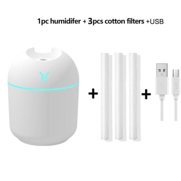 FunShing 250ml Mini Air Humidifier Purifier Car USB Aroma Essential Oil Diffuser Led Light Ultrasonic Mist Maker Home Appliance - Image 7