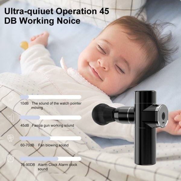 Deep Muscle Massage Gun Electric Massager Mini Fascia Gun Pistol For Body Neck Back Vibration Slimming Relaxation Pain Relief - Image 13
